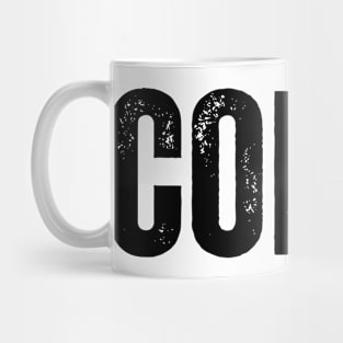 COFFEE - black vintage Mug